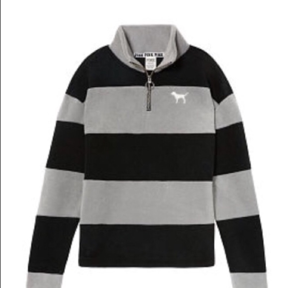 VS Pink Quarter ZIP Polar Fleece